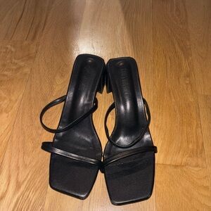 Elegant Black Strappy Women's Sandals